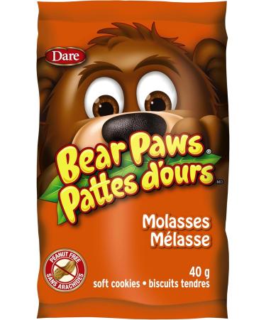 Bear Paws Molasses Cookies - Soft Cookie Snack Packs School Snacks Made With Real Molasses Peanut Free 240g 6 Pouches Molasses 240g (6 Pouches) - Buy Online on GoSupps.com