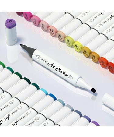Shuttle Art 88 Colors Dual Tip Alcohol Based Art Markers Set with Blender - Ideal for Illustration, Coloring, Sketching, and Card Making - Buy Online on GoSupps.com