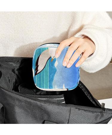 Period Bag Sanitary Napkin Storage Pouch - Cartoon Animal Bird Pattern - Color2280 - Buy Online on GoSupps.com