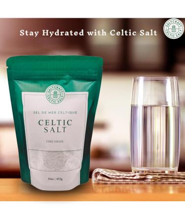 SaltCraft Co - Celtic Salt Natural Grain Crystals 16 Ounce (1 Pack) - Buy Online on GoSupps.com