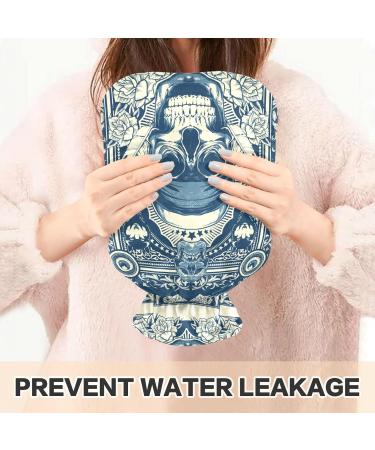 Naanle Flowers Dead Kopf Heat Bottle - 2L Transparent Hot Water Bottle for Pain Relief & Cold Therapy | Hand & Foot Heating Bags - Buy Online on GoSupps.com