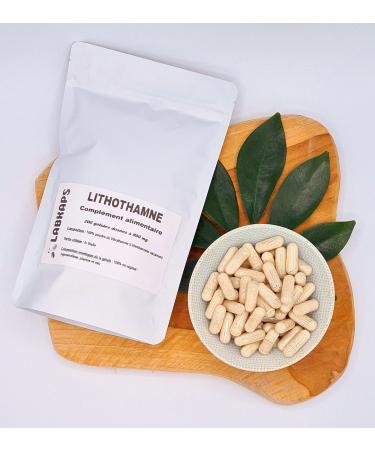 Lithotamine 200 Capsules with a Strength of 800 mg 100% Vegetable Shell - Food Supplement