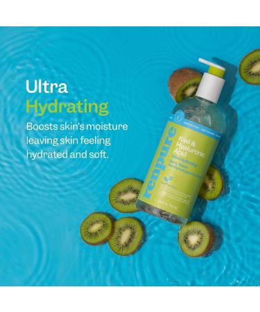 RENPURE Kiwi & Hyaluronic Acid Body Scrub - Ultra Hydrating Cleanser & Bath Sponge | Pack of 5 for Supple Skin - Buy Online on GoSupps.com