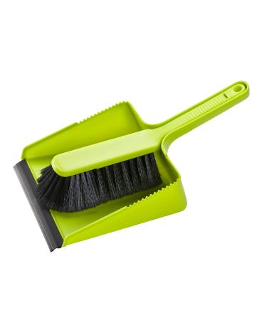 haug brushes - sweeping set - ideal for removing all types of dirt - colour: green - size: 34 x 18.5 x 7 cm - Made in Germany
