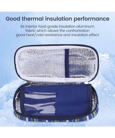 wemee Insulin Cooler Travel Case Diabetic Medication Organizer Medicals Cooler Bag Waterproof and Insulation Liner(Navy Blue) - Buy Online on GoSupps.com