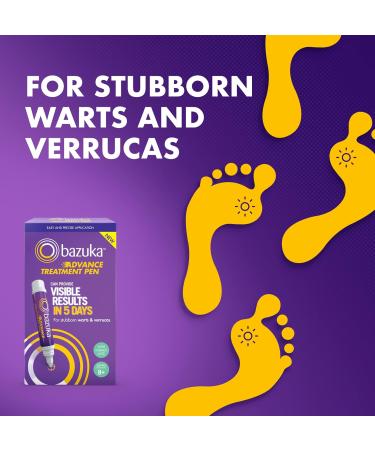 Bazuka Advance Treatment Pen - Fast Relief for Stubborn Warts and Verrucas - Buy Online on GoSupps.com