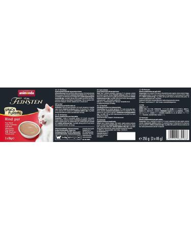 Buy Animonda Vom Feinsten Adult Snack Pudding Pure Beef - 3 x 85g | Premium Pet Treats for Dogs - Fast International Shipping - Buy Online on GoSupps.com