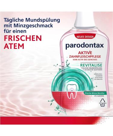 Parodontax Mouthwash Fresh Mint - Daily Gum Care - 4x300ml | Optimal Oral Health - Buy Online on GoSupps.com