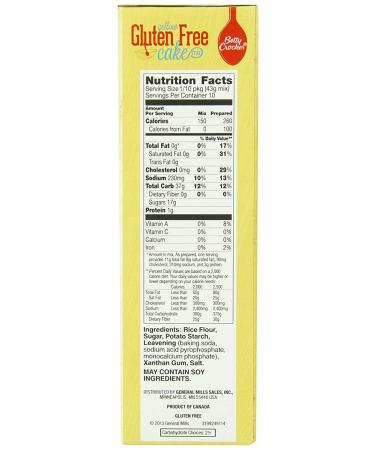 Betty Crocker Gluten Free Yellow Cake Mix - 15 oz (425 g) | Perfect for Delicious Cakes - Buy Online on GoSupps.com