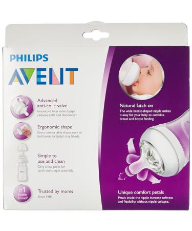 Philips Avent Natural Baby Bottles Clear 9 Ounce (4 Pack) - Buy Online on GoSupps.com