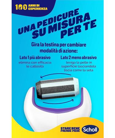 Scholl Velvet 2-in-1 Electronic Pedicure System - Smooth & Soften Feet Remove Calluses & Cracked Heels | International Shipping - Buy Online on GoSupps.com