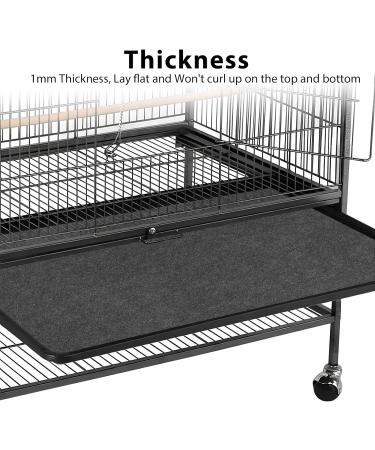 Tababao Large Bird Cage Inserts - 30 Pre-Cut Water-Absorbing Mats for Pets Birds & Rabbits (45.7 x 50.8 cm) - Buy Online on GoSupps.com