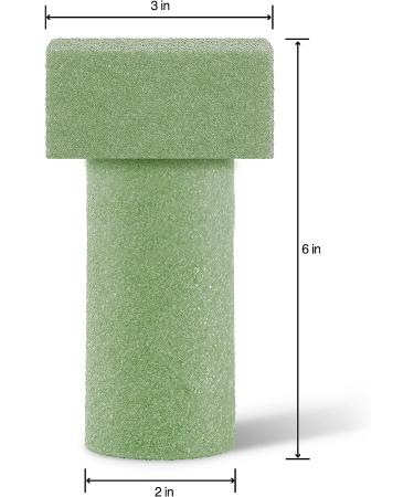 FloraCraft FloraFM Memorial Vase Insert 3x6 Green - 6x3x2 - Buy Online on GoSupps.com