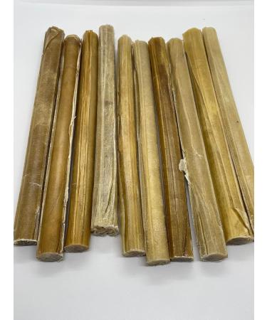 Cattle Ranch Dog Treats Rawhide Stick Chews All Natural Supports Dental Health by Reducing Tartar and Plaque Buildup High in Protein and Low in Fat Stimulates and Entertains by Satisfying Dog s Natural Urge to Chew (10 pk 10"x20mm) - Buy Online on GoSupps.com