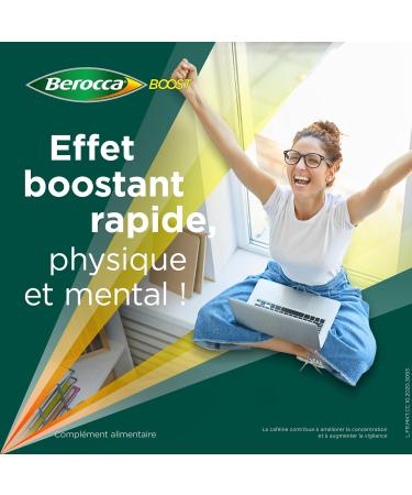 Berocca Boost - Boost - Boost - Helps reduce fatigue - Vitamin B12 Guarana Caffeine Vitamin C and Magnesium Acerola taste - Food supplement - 2x30 cp effervescent - Buy Online on GoSupps.com