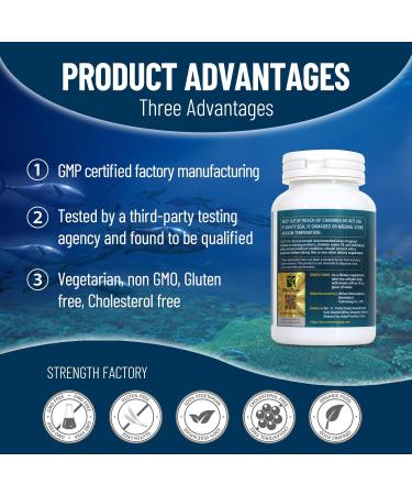 Wins Town Omega 3 Fish Oil Softgels, 1000mg High Potency Supplements, with EPA & DHA, Supports Brain Health, 100 Capsules - Buy Online on GoSupps.com