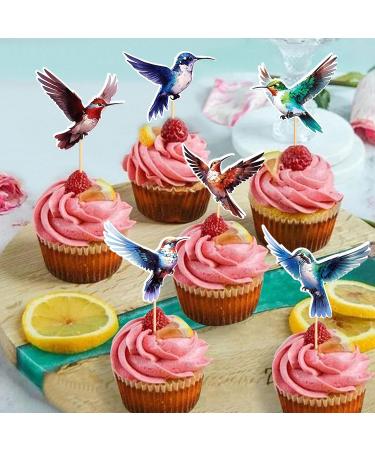 Blumomon 24-Piece Birds & Animals Cupcake Toppers - Perfect Cake Decorations for Children's Birthday Parties - Buy Online on GoSupps.com
