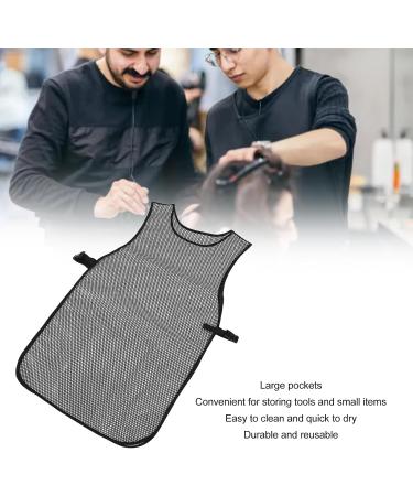 Sonew Waterproof Hairstylist Apron Lightweight Breathable Net Adjustable Barber Apron with Large Pocket for Salon Home - Buy Online on GoSupps.com