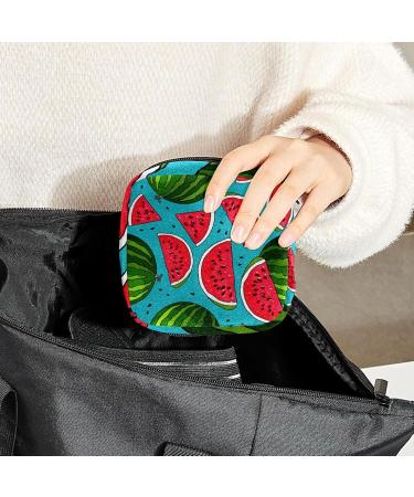 Women's Bonds Still Pad Holder - Portable Summer Fruit Watermelon Cartoon Period Kit Bag for Girls - Buy Online on GoSupps.com