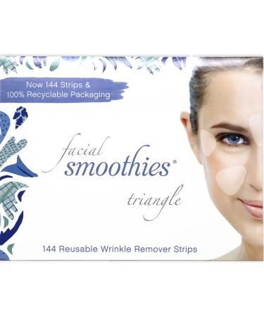 Smoothies Facial TRIANGLE Wrinkle Remover Strips  144 anti wrinkle patches for between brows  upper lip  and laugh lines