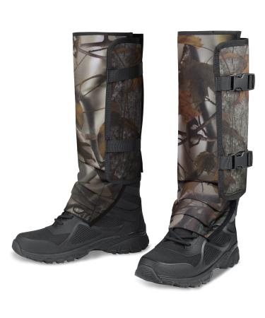 MDSTOP Snake Gaiters Leg Guards, Waterproof Snake Guards for Hunting, Adjustable Snake Bite Protection for Lower Legs, Snake Gaiter Leggings for Men & Women Camo