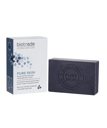 Pure Skin Black Charcoal Soap Detox Removes Blackheads Acne Oiliness Tightens Pores