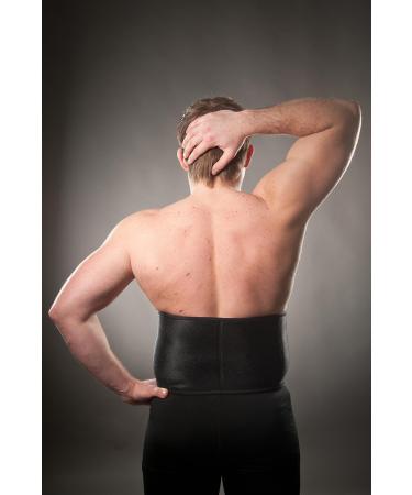 LOREY High-Quality Neoprene Back Bandage | XXL Black Back Support for Superior Comfort & Pain Relief - International Shipping Available - Buy Online on GoSupps.com