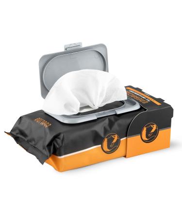 Men's Energizing Face & Body Cleansing Wipes - 60ct | Refreshing Convenient International Shipping Available - Buy Online on GoSupps.com