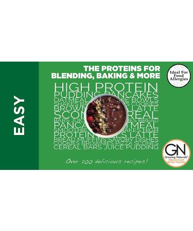 Growing Naturals Raw Pea Protein Powder - 2 lb Non-GMO, Vegan, Gluten-Free, Keto Friendly - Buy Online on GoSupps.com