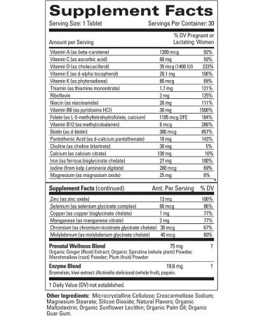 The Honest Company Love the Bump Prenatal Once Daily Supplement - Non-GMO | 30 Count NSF-Certified Tablets - Buy Online on GoSupps.com