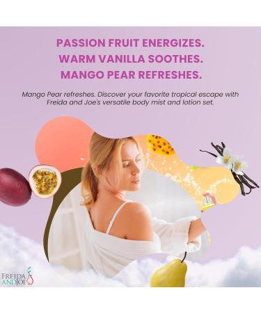 Fine Fragrance Body Mist & Body Splash Gift Set Luxury Self-Care Combo for Women and Girls (Passion Fruit Warm Vanilla Mango Pear Rose Soap) Valentines Gift for Women Passion Fruit Warm Vanilla Mango Pear 6-piece - Buy Online on GoSupps.com