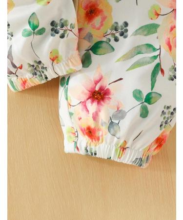 Puseky Toddler Baby Girls Cute Letter Print Long Sleeve Shirt Floral Pant Outfit Set 4-5 Years Yellow + Floral - Buy Online on GoSupps.com
