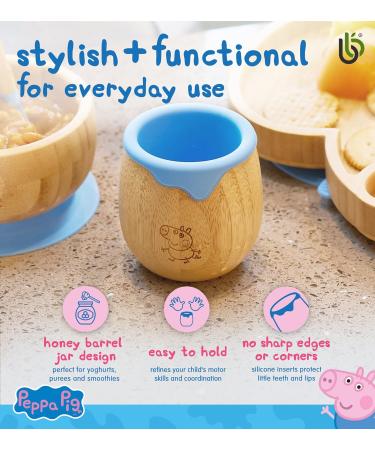 Bamboo Bamboo Peppa Pig Sippy Cup - 150ml Eco-Friendly Toddler Cup with Silicone Drip Rim for Teeth Protection | George Cup - Buy Online on GoSupps.com