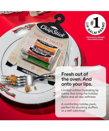 ChapStick Lip Balm Holiday Variety Packs (6 Sticks) Sips & Snuggles + Toasty Treats Flavored Lip Moisturizers Stocking Stuffers Gifts 0.15 Oz Ea - Buy Online on GoSupps.com