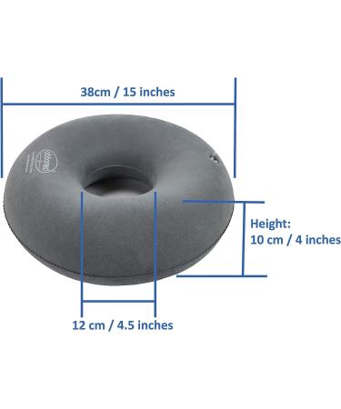 ObboMed SV-2500N (15) Folding Inflatable Ring Donut Seat Pillow Cushion - Relief from Hemorrhoids, Tailbone Pain, Bed Sores, Sciatica - Portable and Comfortable - Buy Online on GoSupps.com
