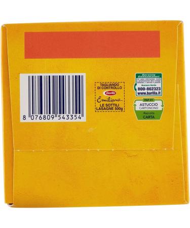 6x Barilla Emiliane Lasagne Le Stellini with egg noedels met ei 500g - Buy Online on GoSupps.com