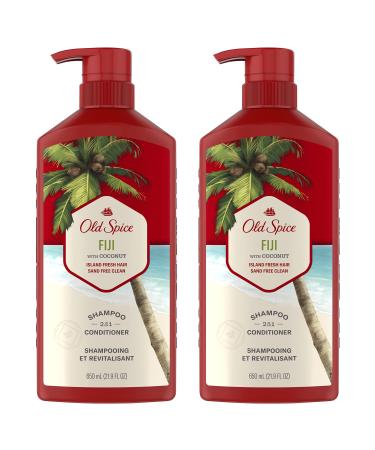 Old Spice Fiji 2-in-1 Shampoo and Conditioner for Men, 44 Fl Oz Each, Twin Pack Shampoo and Conditioner, Twin Pack