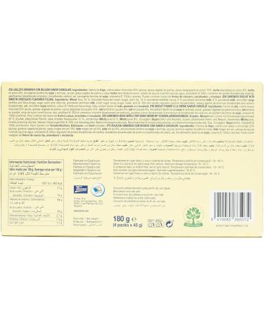 Tirma Sandwich Chocolate Cakes 4 x 45g | Milk Chocolate Filled Biscuits | Vegetarian Crispy Cakes | Practical and Delicious Snack | Ideal for Snacks and Sweet Breaks - Buy Online on GoSupps.com