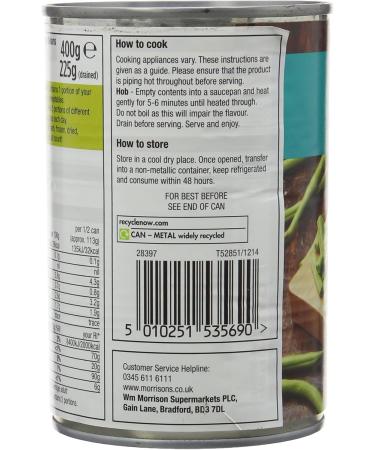 MORRISONS CUT GREEN BEANS 400G - Buy Online on GoSupps.com