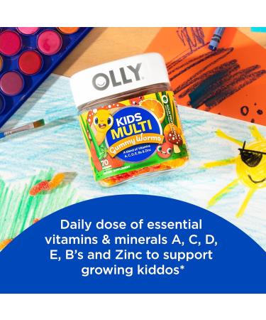 OLLY Kids Sleep & Multivitamin Gummy Melatonin & Vitamins A-E Bs Zinc 50 Count Sleep and 70 Count Multivitamin - Buy Online on GoSupps.com