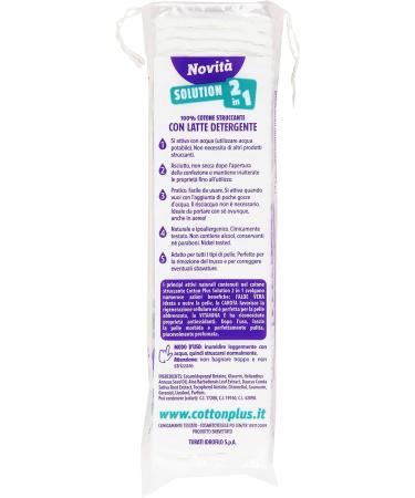 Cotton Plus-Makeup Remover with 2 In 1 Cleansing Milk Mini Format - 80 Piece - Buy Online on GoSupps.com
