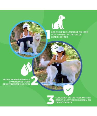 Sailing Trousers for Dogs 2.0 - High-Quality Neoprene Dog Diapers for Males (XS-L Gray) | Optimal Air Exchange & No Threading - Buy Online on GoSupps.com