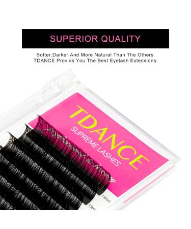 TDANCE Premium D Curl Eyelash Extensions 0.05mm + Ellipse Flat Lashes 0.15 D Curl 8-15mm - Mixed Lengths - Buy Online on GoSupps.com