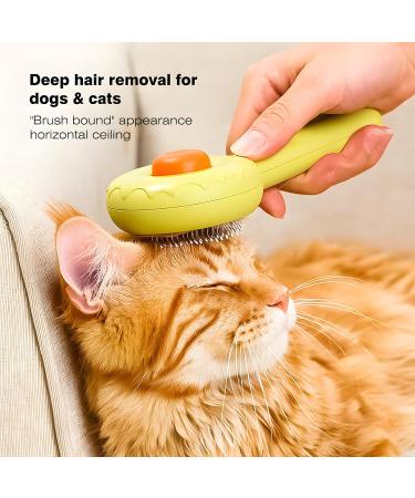 Self-Cleaning Plucking Brush for Cats & Dogs - Remove Loose Fur & Mats | Optimal Grooming Tool | Ideal for Short & Long-Haired Pets - Donuts White - Buy Online on GoSupps.com