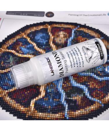 LANBEIDE 240ML Diamond Painting Sealer 2 Pack - Permanent Hold & Shine Effect for 5D Diamond Art & Puzzles - Buy Online on GoSupps.com