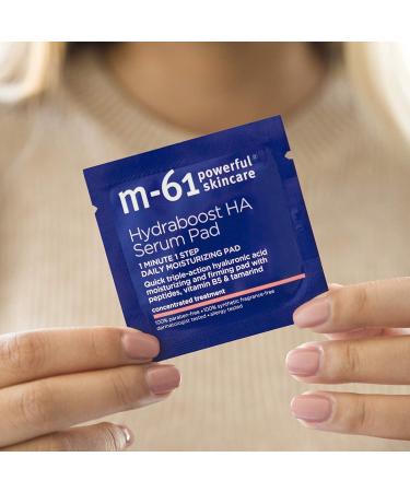 M-61 Hydraboost HA Serum Pad - 30 Treatments | Hyaluronic Acid, Vitamin B5 & E | 48 Hour Moisturizing and Firming | 30 Count - Buy Online on GoSupps.com