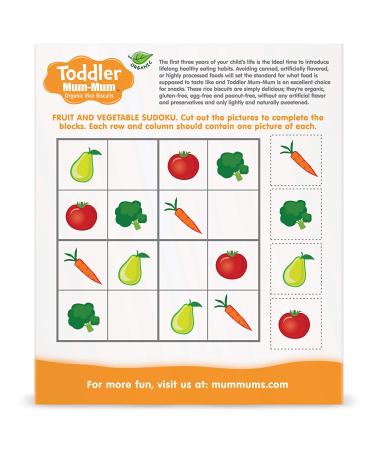 Hot Kid Organic Rice Biscuits - Sweet Potato & Pomegranate 12 Packs (2.12 oz) for Toddlers - Buy Online on GoSupps.com