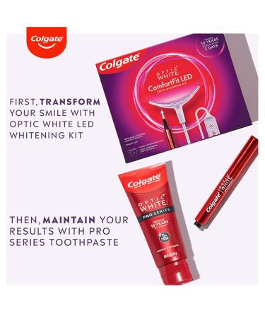 Colgate Optic White ComfortFit LED Teeth Whitening Kit with Whitening Pen - Enamel Safe & iPhone/Android Compatible - Buy Online on GoSupps.com