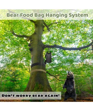 Waekiytl Bear Food Bag Hanging System - Ultralight 10L Waterproof Camping Bear Bag Kit with Pulley Ropes Clips & Instructions | International Shipping Available - Buy Online on GoSupps.com