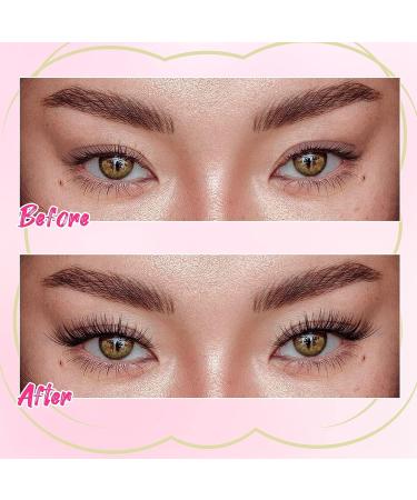 Cat Eye Cluster Lashes C Curl | 3D Natural Look DIY Eyelash Extensions - 56 Pcs Soft & Comfortable Individual Lashes (A2-10-16mix) - Buy Online on GoSupps.com